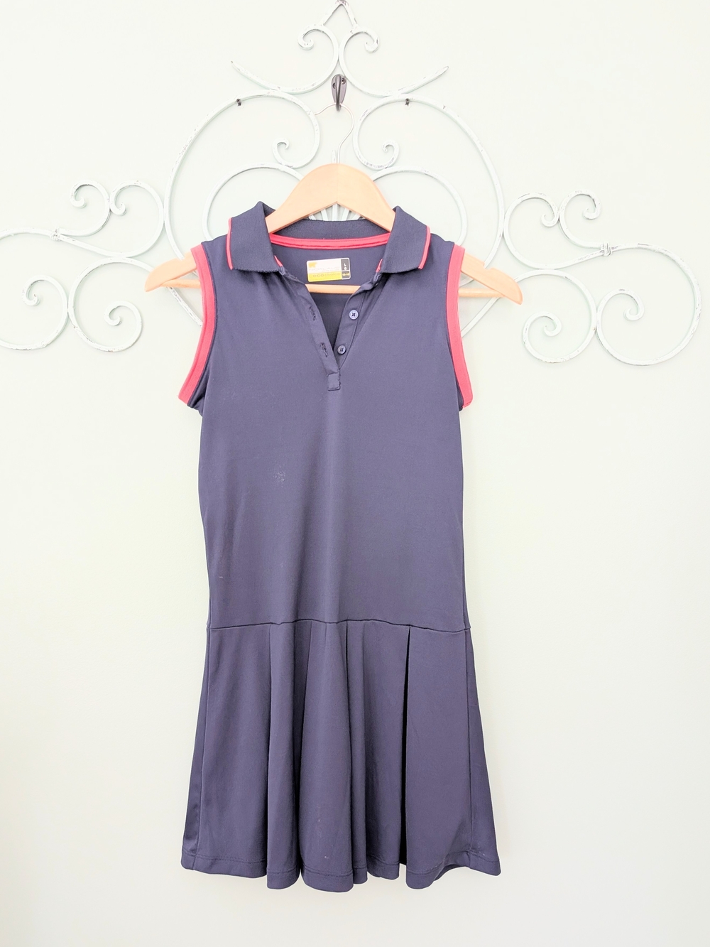 Girls Navy Athletic Look Dress